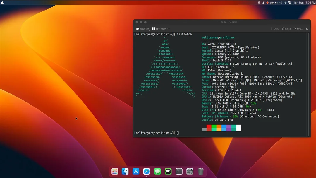 Arch Linux Screenshot 3