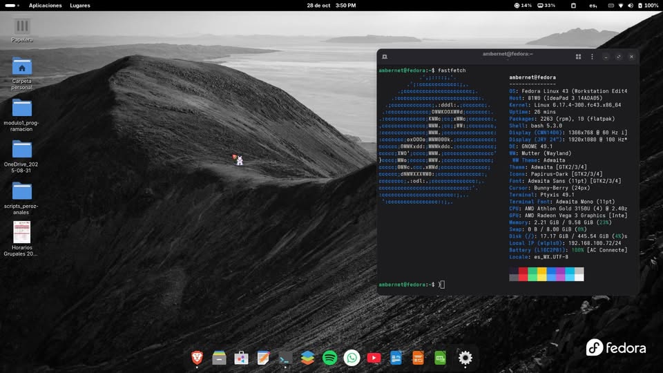 Fedora Workstation Screenshot 3