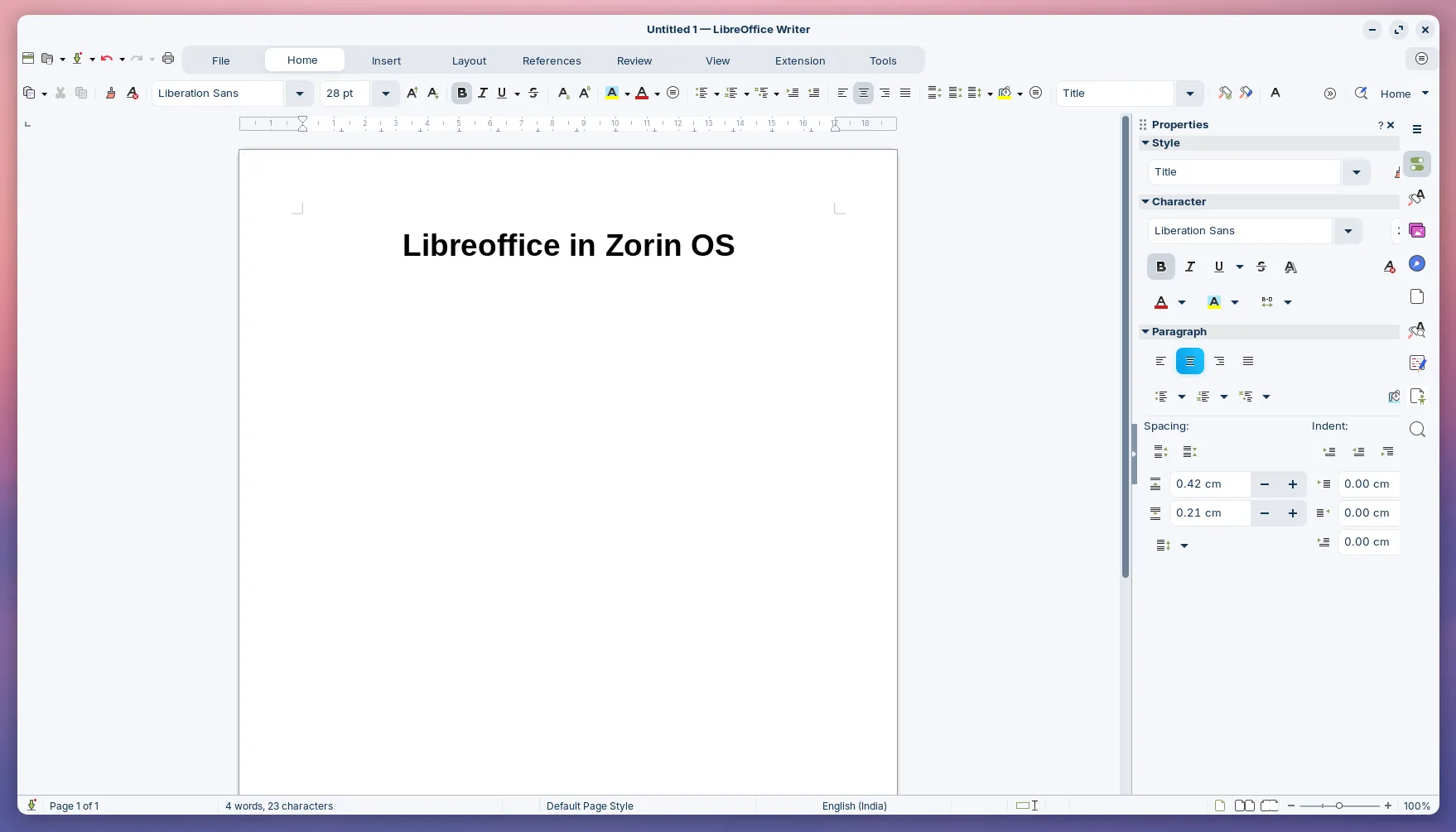 Creating and Managing Documents with LibreOffice on Zorin OS