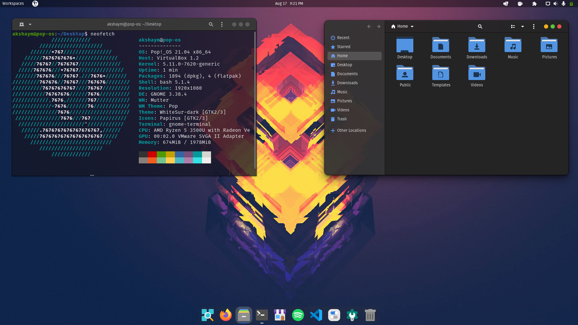Pop!_OS Screenshot 1